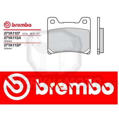 Brzdové destičky Brembo YAMAHA XV VIRAGO 920 r.v. Od 81 -  Originál směs Zadní