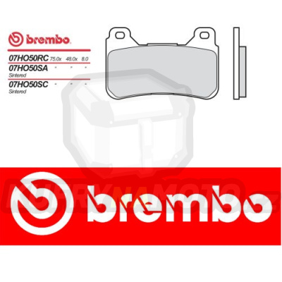 Brzdové destičky Brembo HONDA CBR1000RR FIREBLADE ABS 1000 r.v. Od 09 -  směs RC Přední