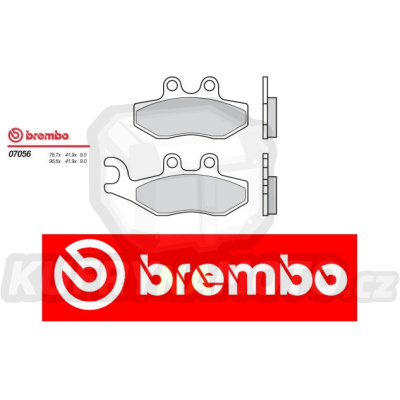 Brzdové destičky Brembo PIAGGIO VESPA GTS ABS 250 r.v. Od 06 -  směs XS Přední