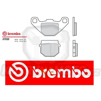 Brzdové destičky Brembo TGB 202 T 50 r.v. Od 99 -  směs Originál Přední