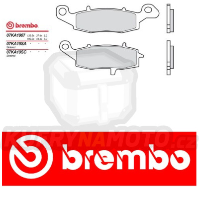 Brzdové destičky Brembo KAWASAKI KLV (left caliper) 1000 r.v. Od 04 -  směs SC Přední