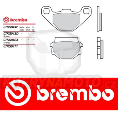 Brzdové destičky Brembo SUZUKI GS ESZ 125 r.v. Od 82 -  směs SX Přední