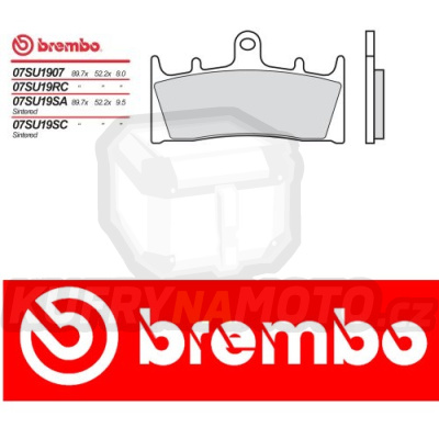 Brzdové destičky Brembo KAWASAKI ZX-6RR 636 r.v. Od 02 -  směs SA Přední