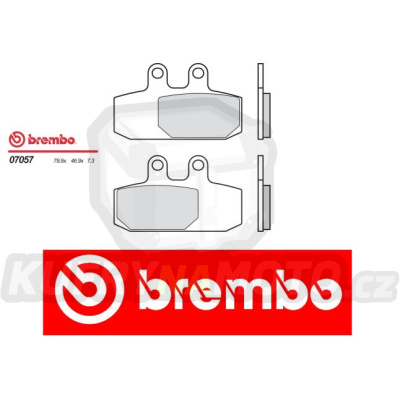 Brzdové destičky Brembo APRILIA ATLANTIC (right cal.) 500 r.v. Od 02 - 05 směs Originál Přední