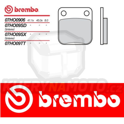 Brzdové destičky Brembo SUZUKI LT-F Eiger 2WD/4WD 400 r.v. Od 02 -  směs TT Přední