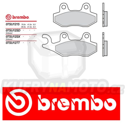 Brzdové destičky Brembo YAMAHA YXR Rhino Left/Rear 450 r.v. Od 06 -  směs SX Přední