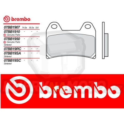 Brzdové destičky Brembo DUCATI SPORT TOURING 4 S 916 r.v. Od 03 - 04 směs SA Přední