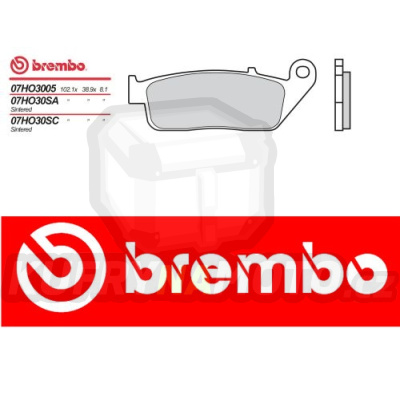 Brzdové destičky Brembo TRIUMPH BONNEVILLE T100 PAUL SMITH 800 r.v. Od 06 - 08 směs Originál Přední