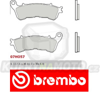 Brzdové destičky Brembo HONDA XL TRANSALP 700 r.v. Od 08 -  směs SA Přední