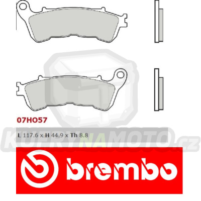 Brzdové destičky Brembo HONDA XL TRANSALP 700 r.v. Od 08 -  směs SA Přední