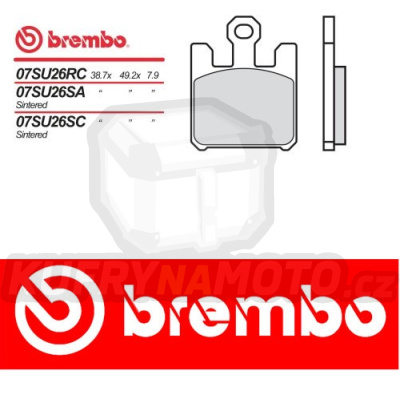 Brzdové destičky Brembo KAWASAKI ZX 12 R 1200 r.v. Od 04 -  směs RC Přední