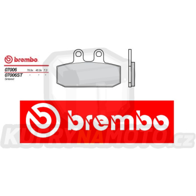 Brzdové destičky Brembo APRILIA LEONARDO ST (Grimeca cal.) 300 r.v. Od 05 -  směs S T Přední