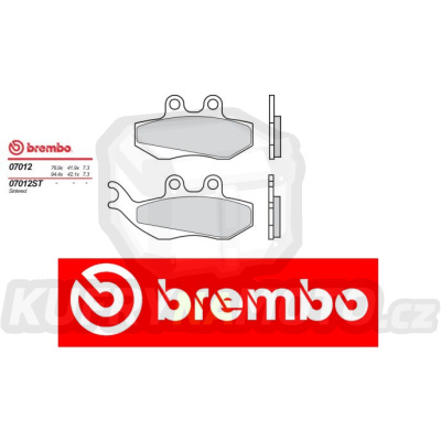 Brzdové destičky Brembo PIAGGIO SUPERHEXAGON 180 r.v. Od 01 -  směs S T Přední