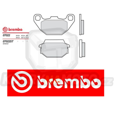 Brzdové destičky Brembo KYMCO PEOPLE S 50 r.v. Od 06 -  směs S T Přední