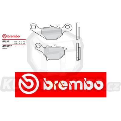 Brzdové destičky Brembo SUZUKI STREET MAGIC 50 r.v. Od 98 -  směs Originál Přední