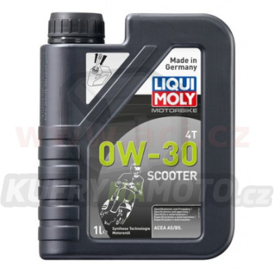 LIQUI MOLY MOTOROVÝ OLEJ MOTORBIKE 4T 0W-30 SCOOTER 1 l