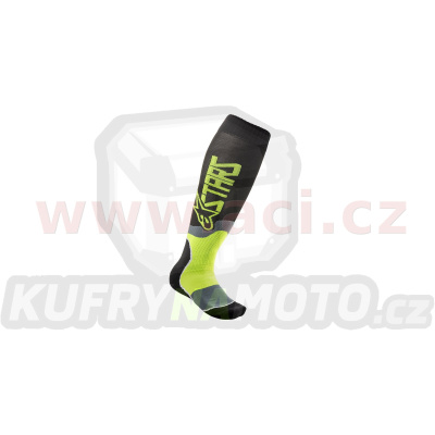ponožky MX PLUS-2, ALPINESTARS (černá/yellow fluo) 2023