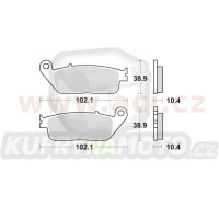 brzdové destičky, BRAKING (semi-metalická směs SM1) 2 ks v balení