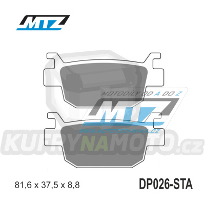 Destičky brzdové DP026-STA - směs Standard