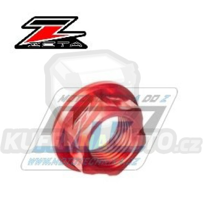 Matice osy předního kola ZETA ZE93-8012 - Honda CR125+CR250+CRF250R+CRF450R + CRF250X+CRF450X+CRF250RX+CRF450RX+CRF450L + Yamaha YZ125+YZ250+YZF250+YZF450 + WRF250+WRF450 + WR250X+WR250R + Kawasaki KX125+KX250 - červená