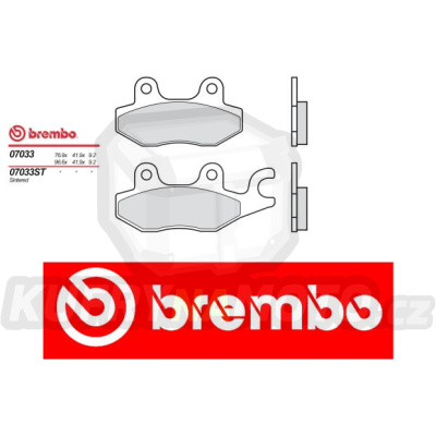 Brzdové destičky Brembo MOTOR UNION MAXI 400 r.v. Od 99 -  Originál směs Zadní