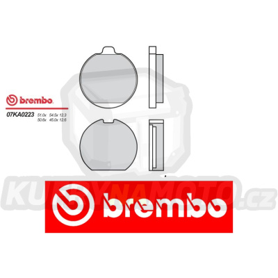 Brzdové destičky Brembo KAWASAKI Z B1, B2, B3, LTD 1000 r.v. Od 77 - 79 Originál směs Zadní