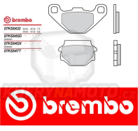 Brzdové destičky Brembo KAWASAKI GPZ S 500 r.v. Od 93 - 94 Originál směs Zadní