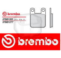 Brzdové destičky Brembo DERBI SENDA SM 50 r.v. Od 99 - 02 TT směs Zadní