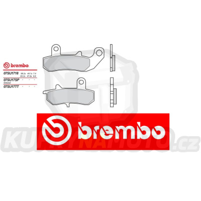 Brzdové destičky Brembo SUZUKI DR RK, DJEBEL 600 r.v. Od 89 -  SP směs Zadní