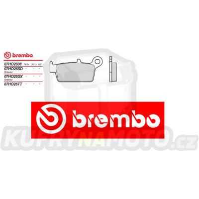 Brzdové destičky Brembo GAS GAS HOBBY 200 r.v. Od 07 -  TT směs Zadní