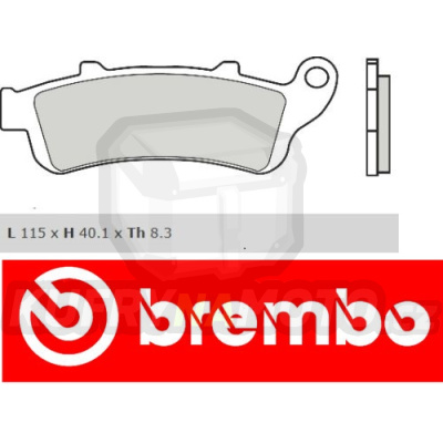 Brzdové destičky Brembo HONDA SILVER WING 400 r.v. Od 06 - 08 směs XS Přední