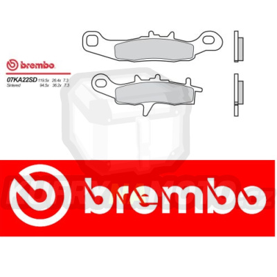 Brzdové destičky Brembo SUZUKI RM 85 r.v. Od 05 -  směs SD Přední