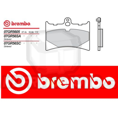 Brzdové destičky Brembo APRILIA TUONO 125 r.v. Od 04 -  směs SC Přední