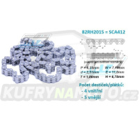 Řetěz rozvodový 82RH2015 = SCA412 (délka 108 článků)