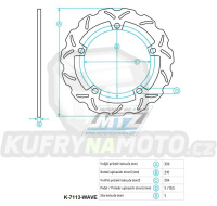 Kotouč brzdový (320/211/5D) - Honda CTX700DCT+Integra+NC700S+NC750S+NC750X+NM4 750 Vultus