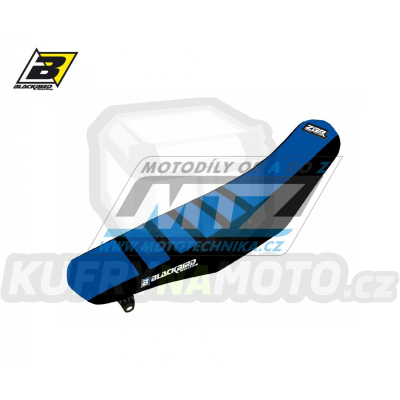 Sedlo kompletní Yamaha YZF250 / 19-23 + YZF450 / 18-22 + WRF250 / 20-23 + WRF450 / 19-23 - barva modro-černá - typ potahu ZEBRA - standardní výška