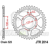 Řetězová rozeta TRIUMPH Bonneville T120 1200 2016-202047 zubů, řetěz 525 - akce