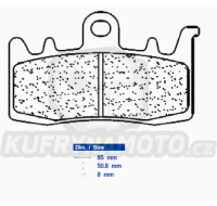 Přední brzdové destičky CL Brakes CAN-AM 1330 Spyder F3-T 2016-2022 směs XBK5  - akce