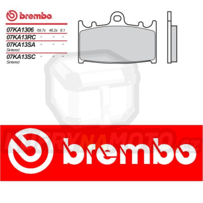 Brzdové destičky Brembo SUZUKI GSX S, KATANA 400 r.v. Od 92 -  směs SA Přední