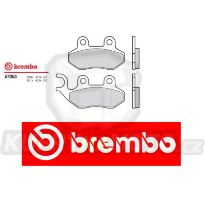 Brzdové destičky Brembo PGO T-REX 125 r.v. Od 99 -  směs Originál Přední