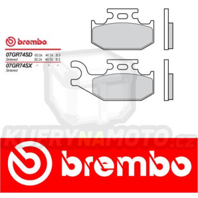 Brzdové destičky Brembo SUZUKI KING QUAD KLT-A, KLT-F RIGHT 400 r.v. Od 08 -  směs SD Přední