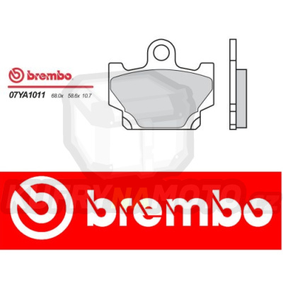 Brzdové destičky Brembo YAMAHA XZ 550 r.v. Od 83 -  směs Originál Přední