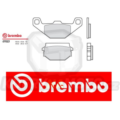 Brzdové destičky Brembo SYM HUSKY 150 r.v. Od 99 -  směs Originál Přední