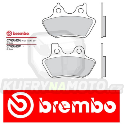 Brzdové destičky Brembo HARLEY DAVIDSON FLSTF/I FAT BOY 1450 r.v. Od 00 - 04 směs SP Přední