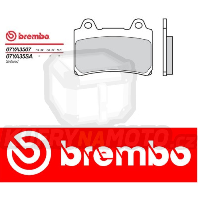 Brzdové destičky Brembo YAMAHA XJR SP 1200 r.v. Od 97 - 98 směs SA Přední