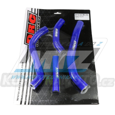 Hadice chladiče DRC RADIATOR HOSE KIT - DRC D47-01-672 - Yamaha YZF250 / 19-23 + YZF250X / 20-23 - modré (sada 4ks)