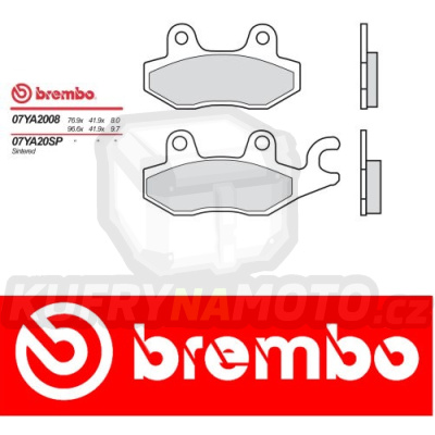 Brzdové destičky Brembo TRIUMPH TROPHY (right caliper) 900 r.v. Od 91 - 95 Originál směs Zadní