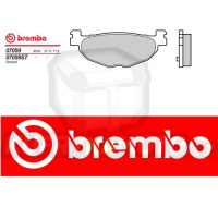 Brzdové destičky Brembo YAMAHA T-MAX ABS 500 r.v. Od 06 -  Originál směs Zadní