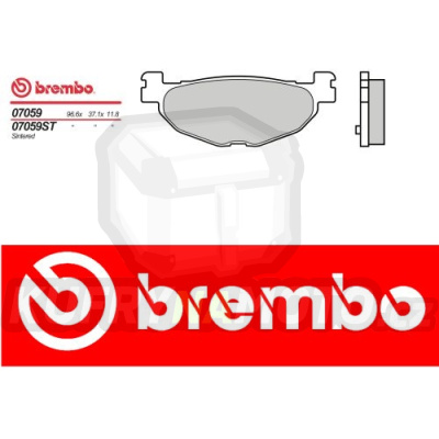 Brzdové destičky Brembo YAMAHA T-MAX ABS 500 r.v. Od 06 -  Originál směs Zadní