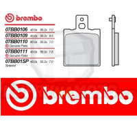 Brzdové destičky Brembo CAGIVA FRECCIA C10 ANNIVERSARY 125 r.v. Od 89 -  Originál směs Zadní